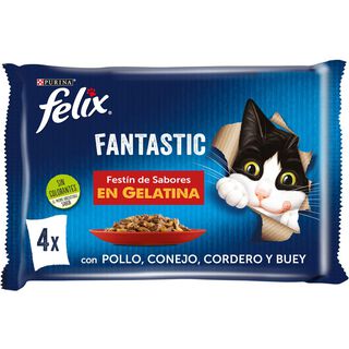 Felix Seleção de carnes em gelatina - Multipack